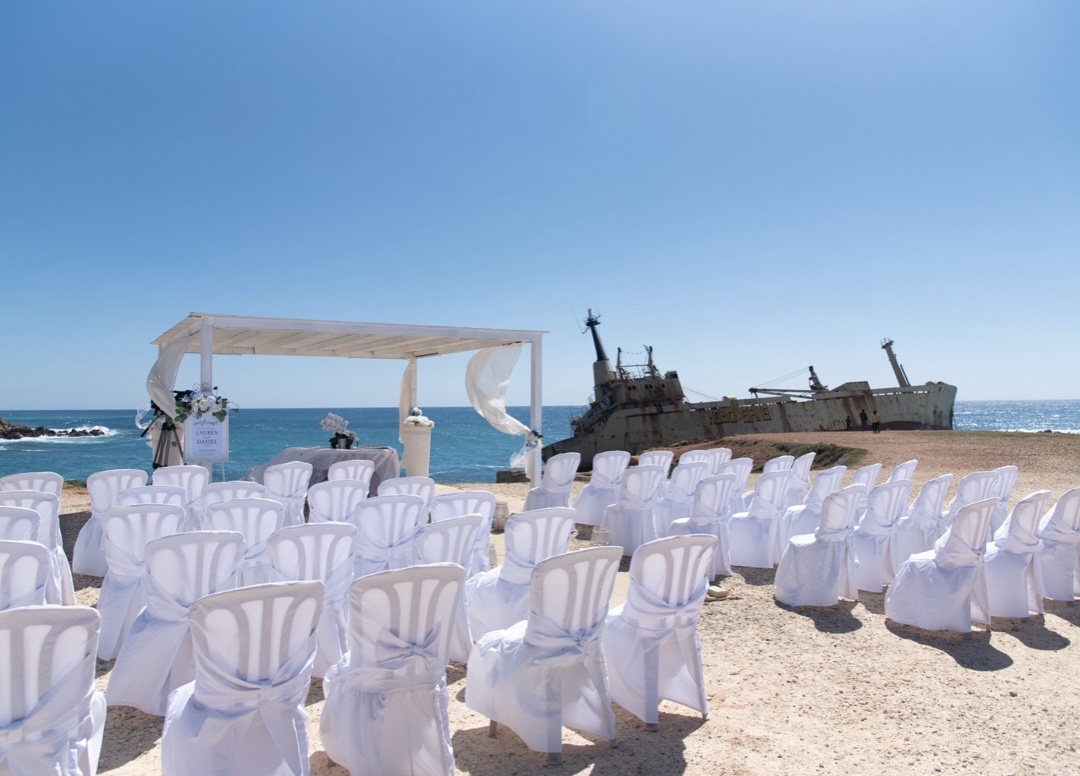 Book your wedding day in Pegeia Shipwreck 